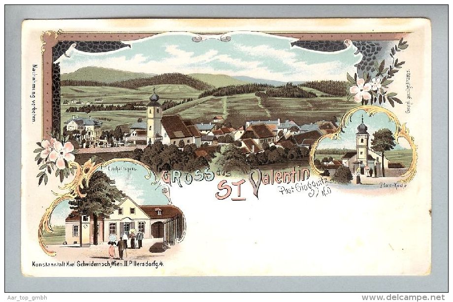 AK AT NÖ St.Valentin Litho K.Schwidernoch # 2893 - Perchtoldsdorf