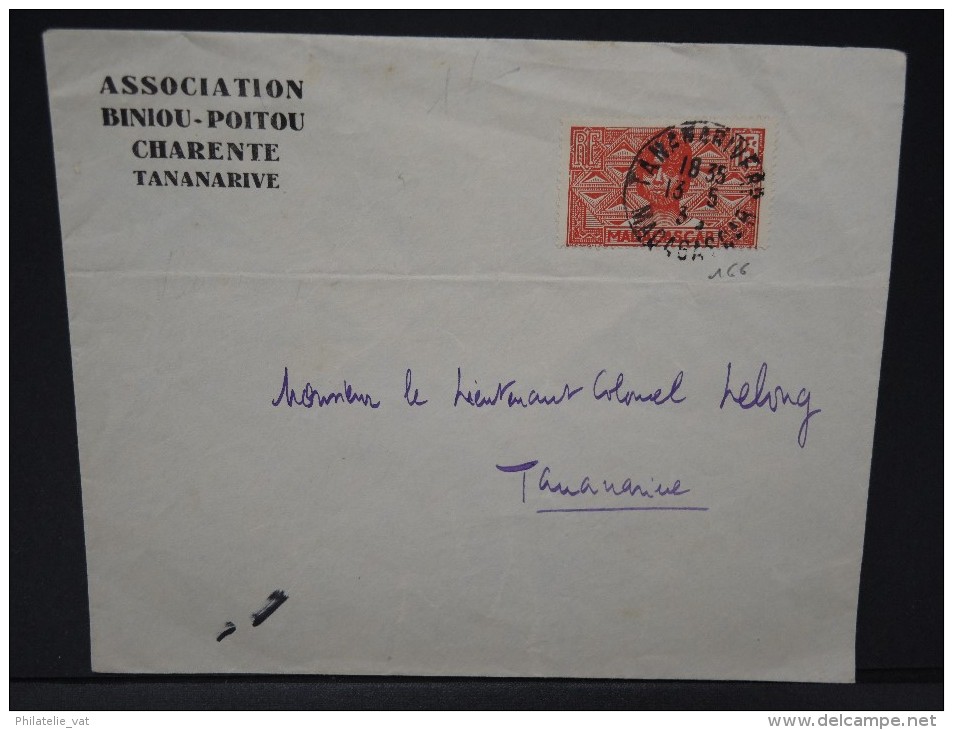 FRANCE-MADAGASCAR LETTRE DE TANANARIVE POUR TANANARIVE  193.     A VOIR   LOT P3592 - Briefe U. Dokumente