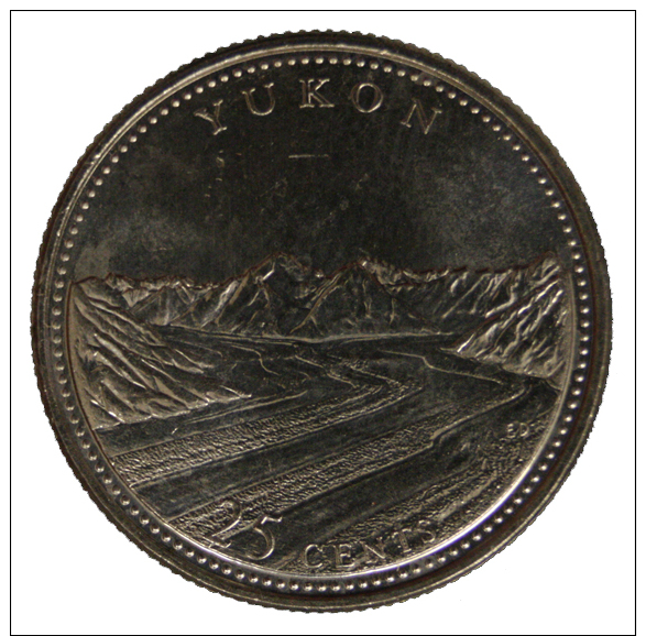 Canada 25 Cents 1992 Yukon 125° Anniversary Of Confederation #1908A - Canada