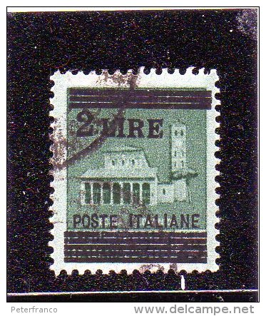 1945 Italia - Monumenti Distrutti Soprastampato - Used