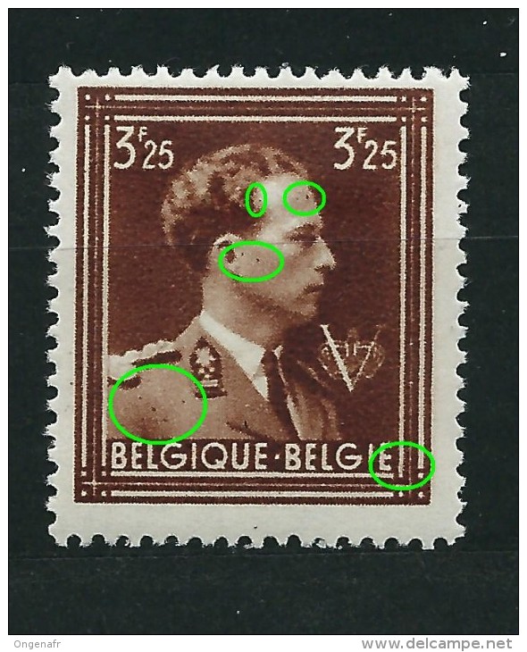 N° 695  Léopold III  Avec Charnière (x)   Beaucoup De Points !!!                    (catalogue Varibel) - Non Classés