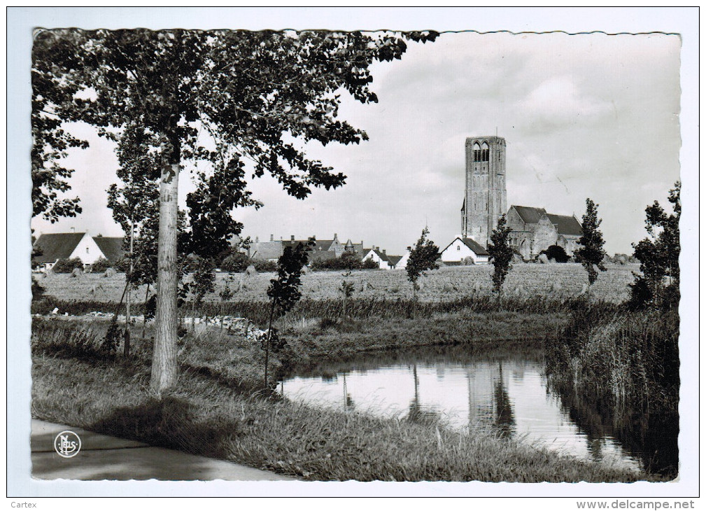 3137       Cpm    DAMME  Vue Sur L'Eglise Notre Dame   / Zicht Op O. L. Vr . Kerk   , PRIX FIXE  !!! - Damme