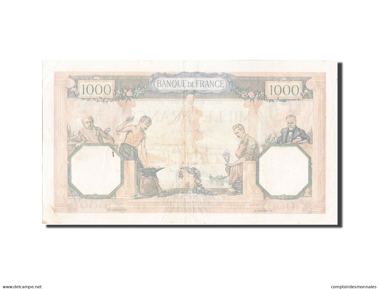 Billet, France, 1000 Francs, 1 000 F 1927-1940 ''Cérès Et Mercure'', 1940 - 1 000 F 1927-1940 ''Cérès Et Mercure''