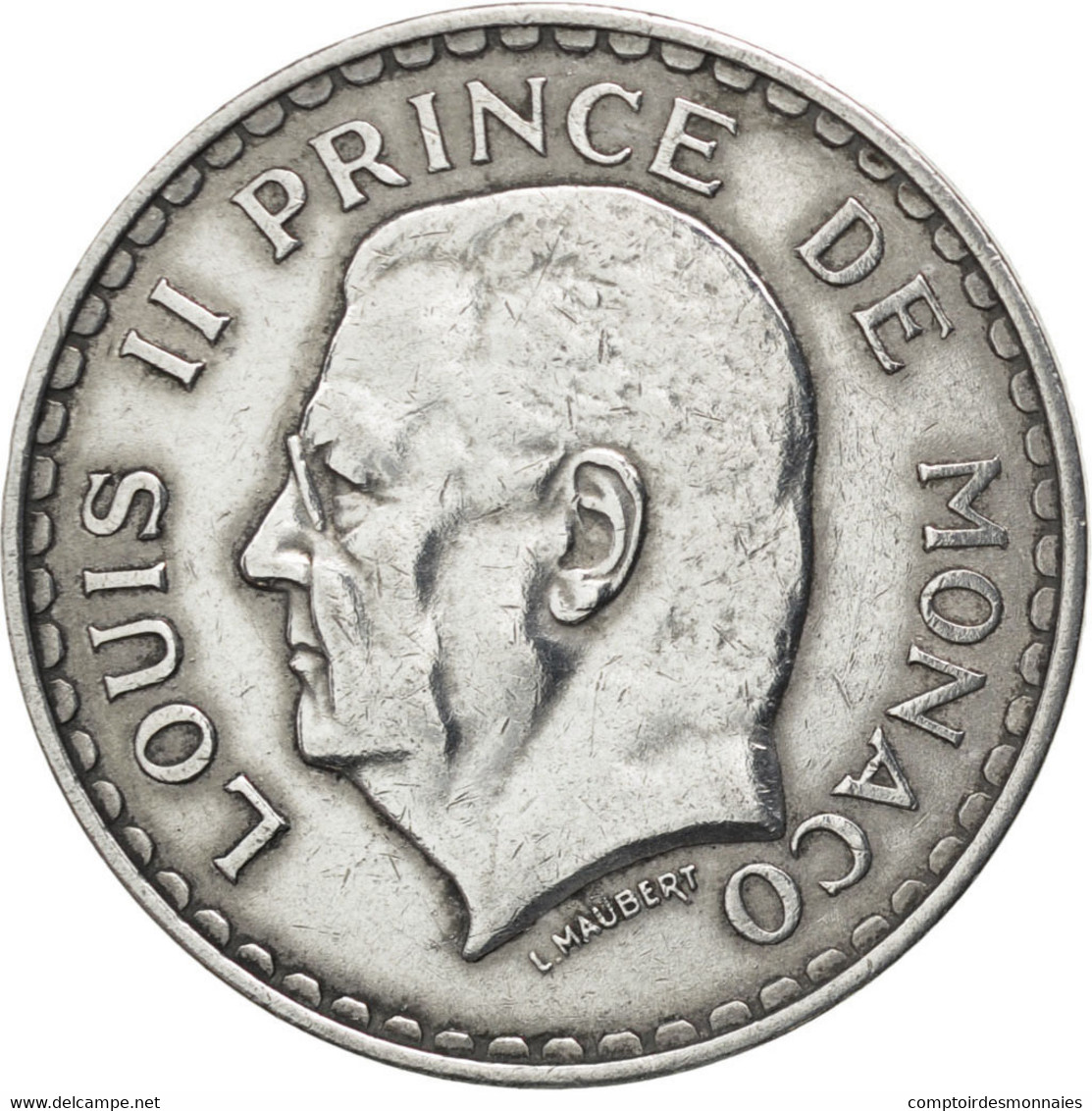 Monnaie, Monaco, Louis II, 5 Francs, 1945, TB, Aluminium, KM:122, Gadoury:135 - 1922-1949 Louis II.
