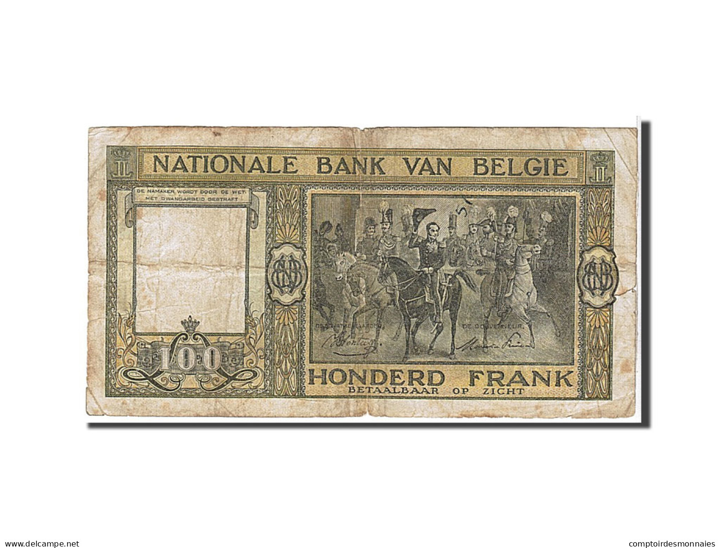 Billet, Belgique, 100 Francs, 1946, KM:126, TB - 100 Francs