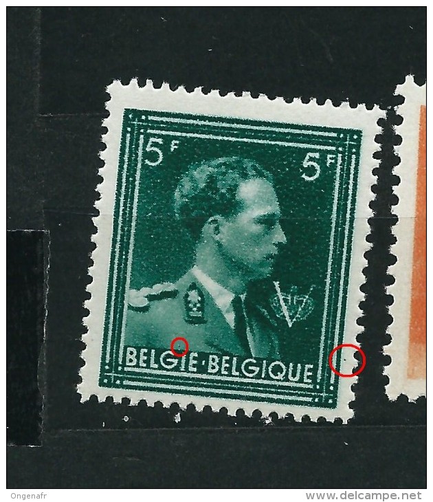 N° 696  Léopold III  Avec Charnière (x)  Points                (catalogue Varibel) - Sin Clasificación