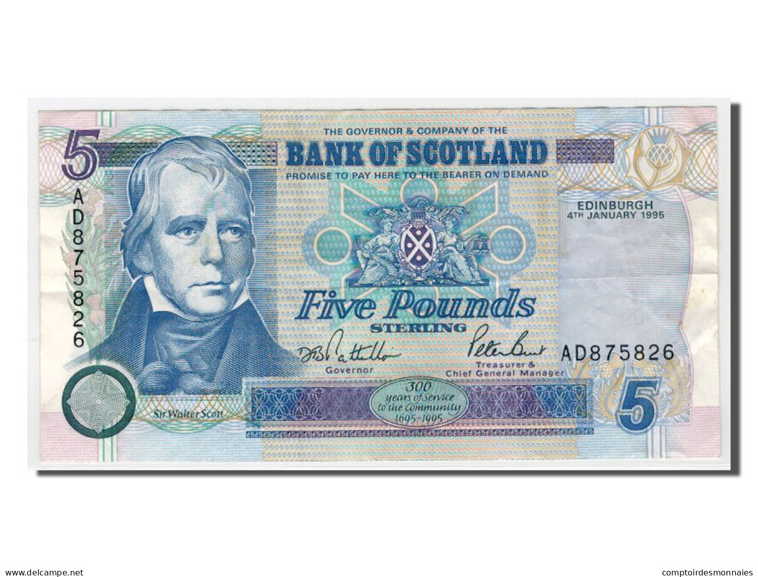 Billet, Scotland, 5 Pounds, 1995, TTB+ - 5 Pounds