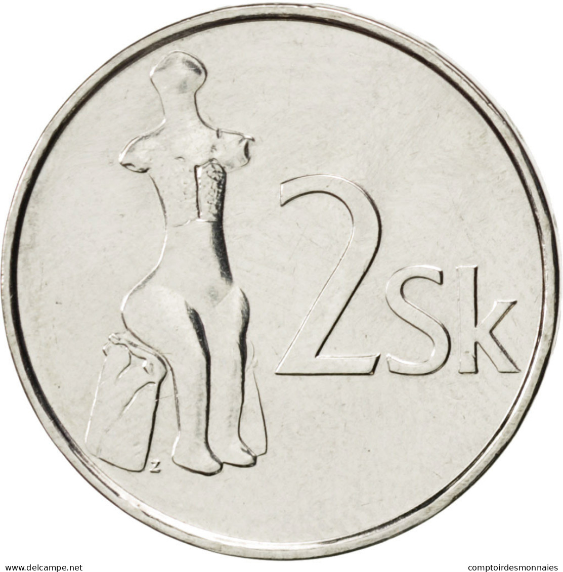 Monnaie, Slovaquie, 2 Koruna, 2003, SPL, Nickel Plated Steel, KM:13 - Slovaquie