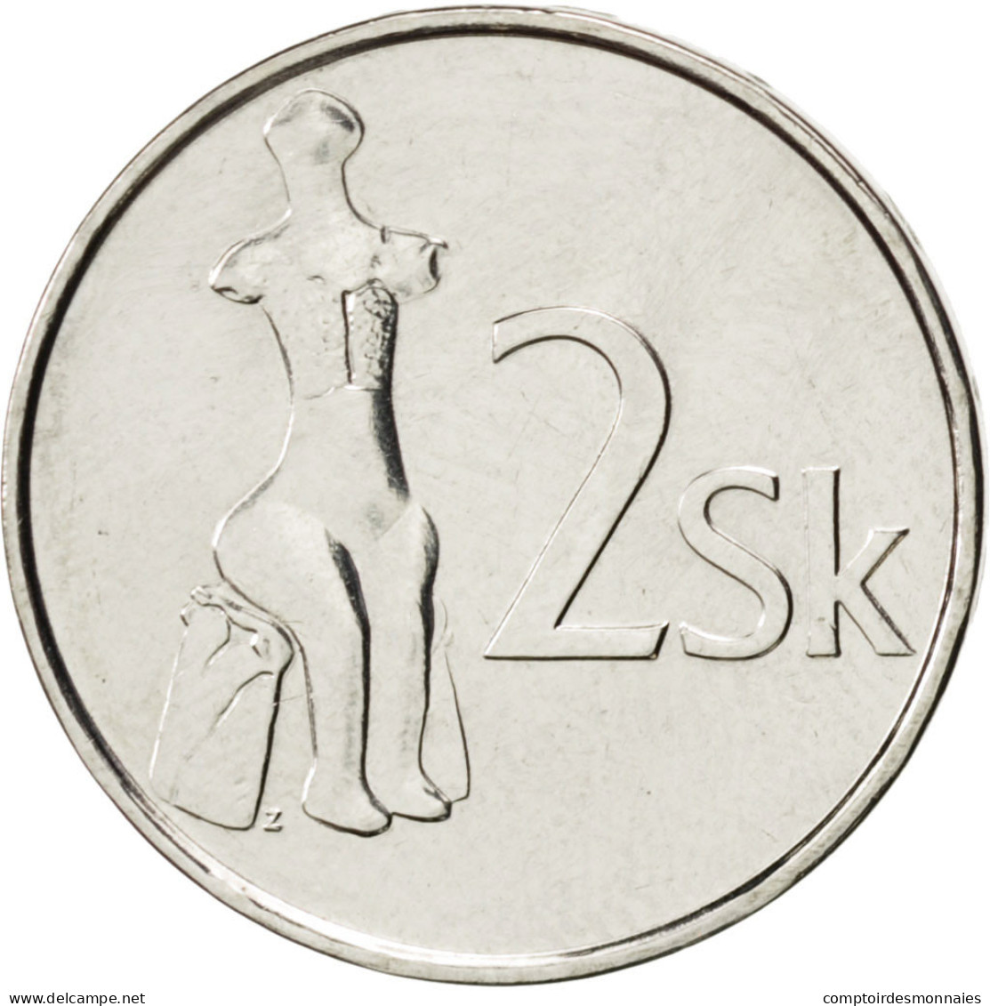 Monnaie, Slovaquie, 2 Koruna, 2003, SPL, Nickel Plated Steel, KM:13 - Slowakei