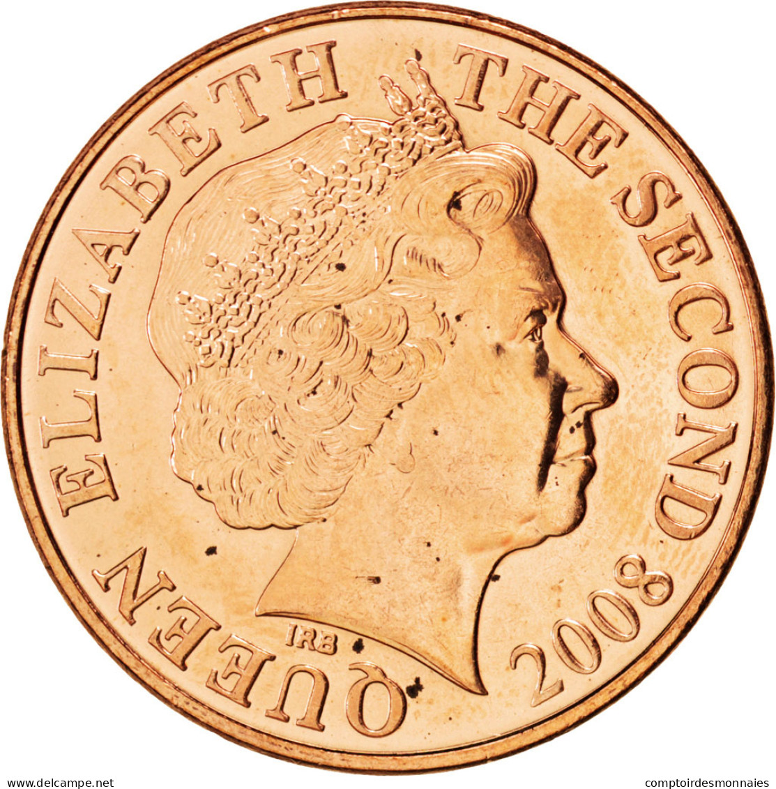 Monnaie, Jersey, Elizabeth II, 2 Pence, 2008, SPL, Copper Plated Steel, KM:104 - Jersey