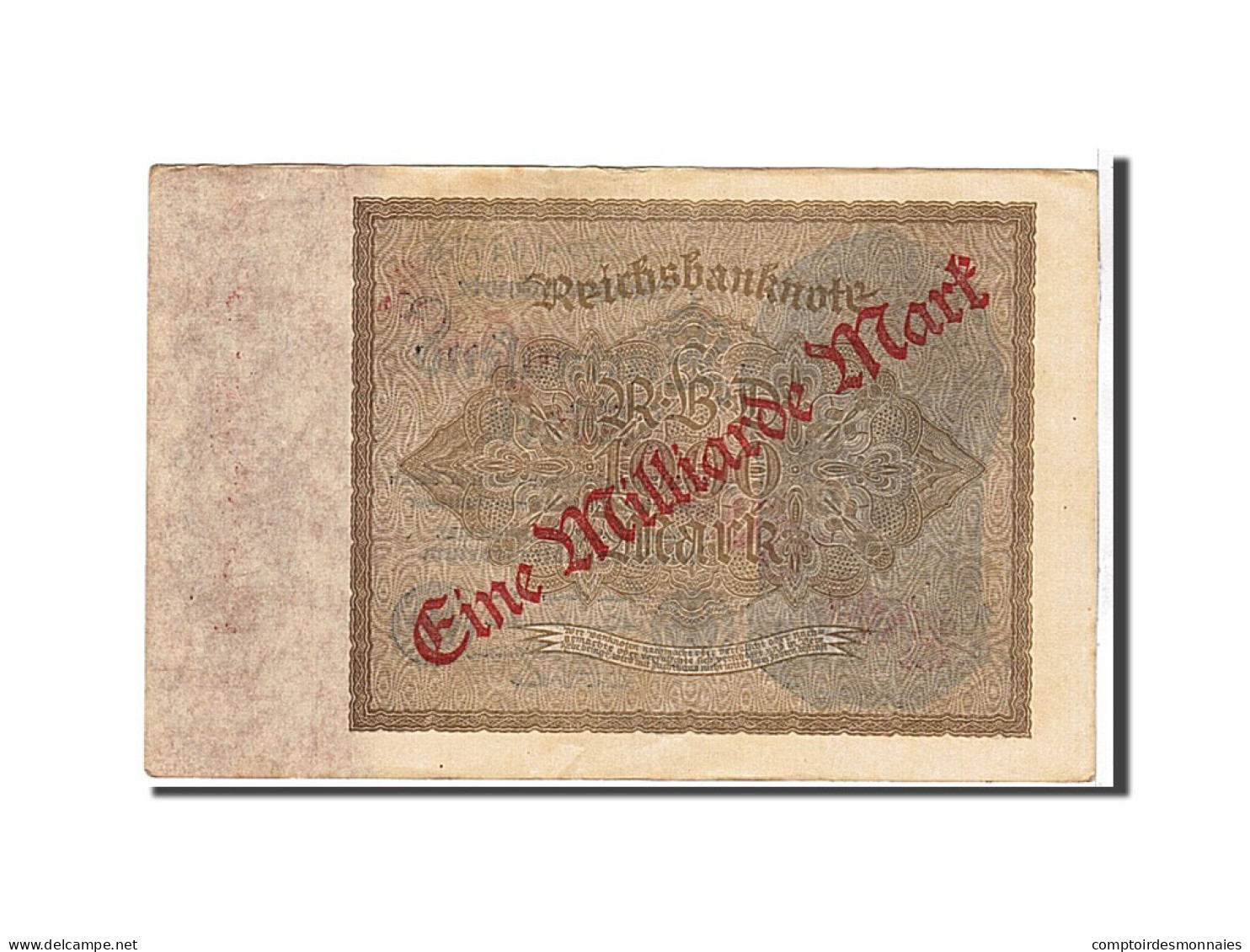 Billet, Allemagne, 1 Milliarde Mark On 1000 Mark, 1922, KM:113a, TTB - 1000 Mark