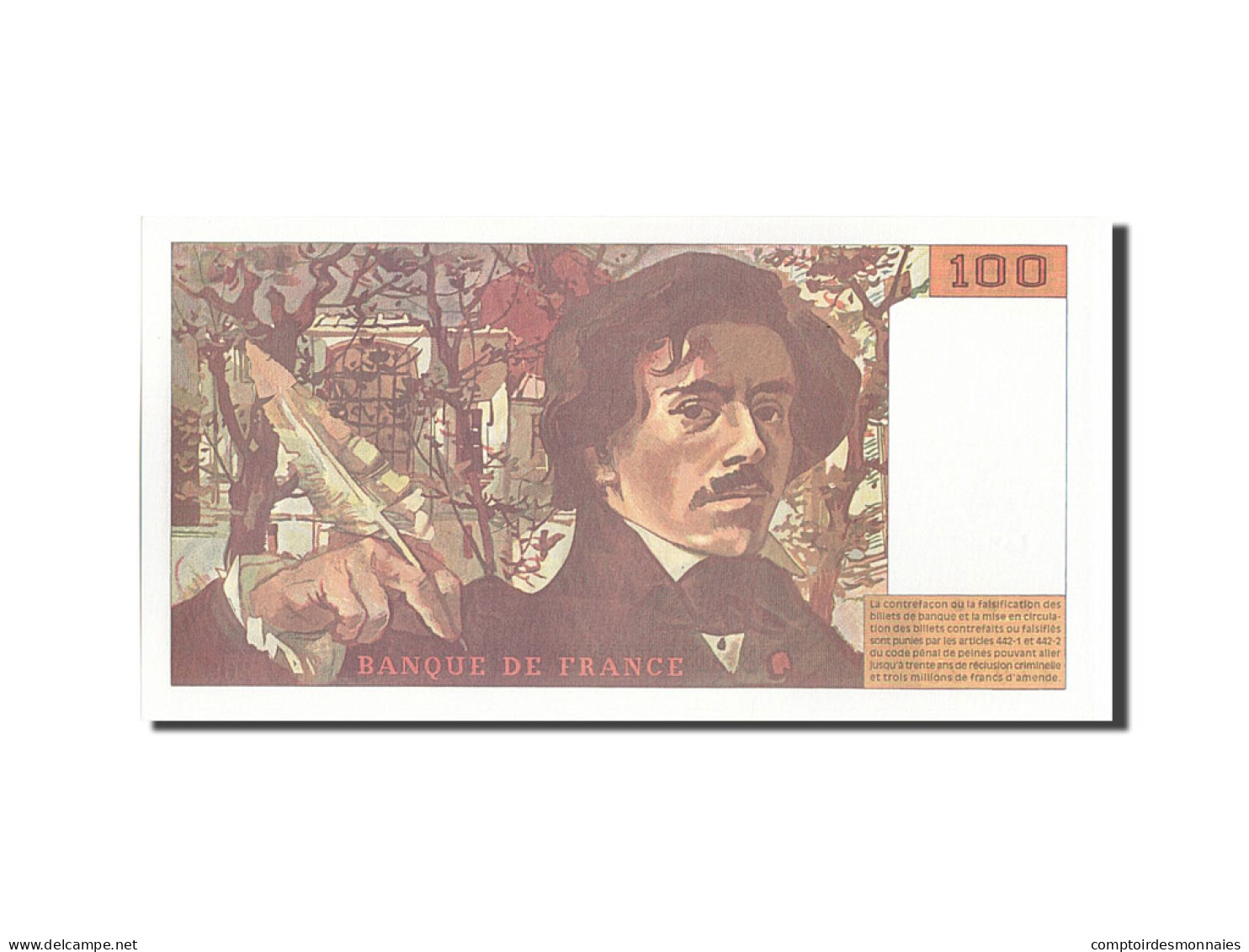 Billet, France, 100 Francs, 100 F 1978-1995 ''Delacroix'', 1994, NEUF - 100 F 1978-1995 ''Delacroix''