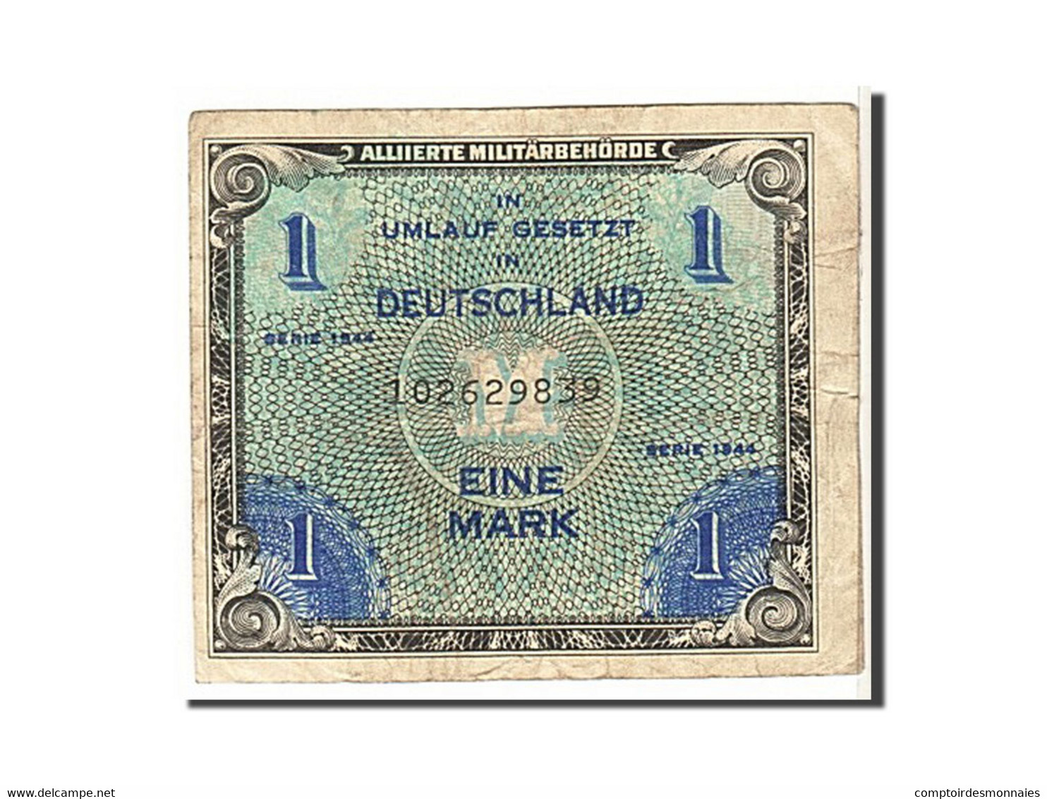 Billet, Allemagne, 1 Mark, 1944, KM:192a, TB - 1 Mark