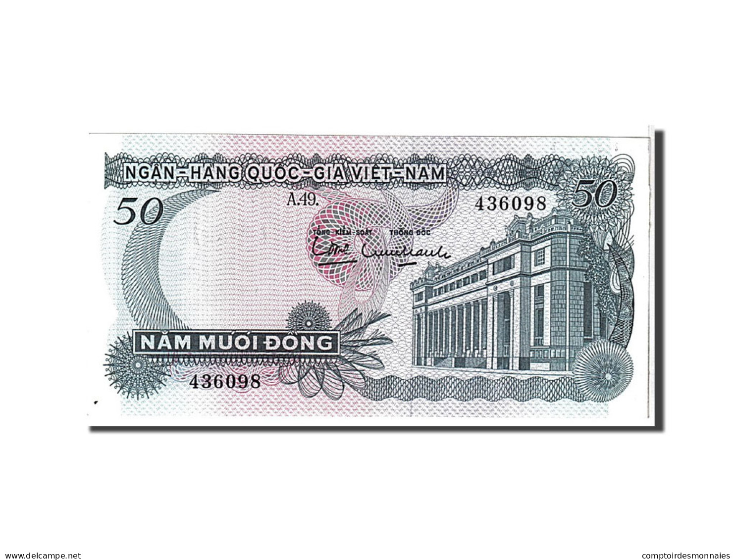 Billet, South Viet Nam, 50 D<ox>ng, 1969, KM:25a, SPL - Vietnam