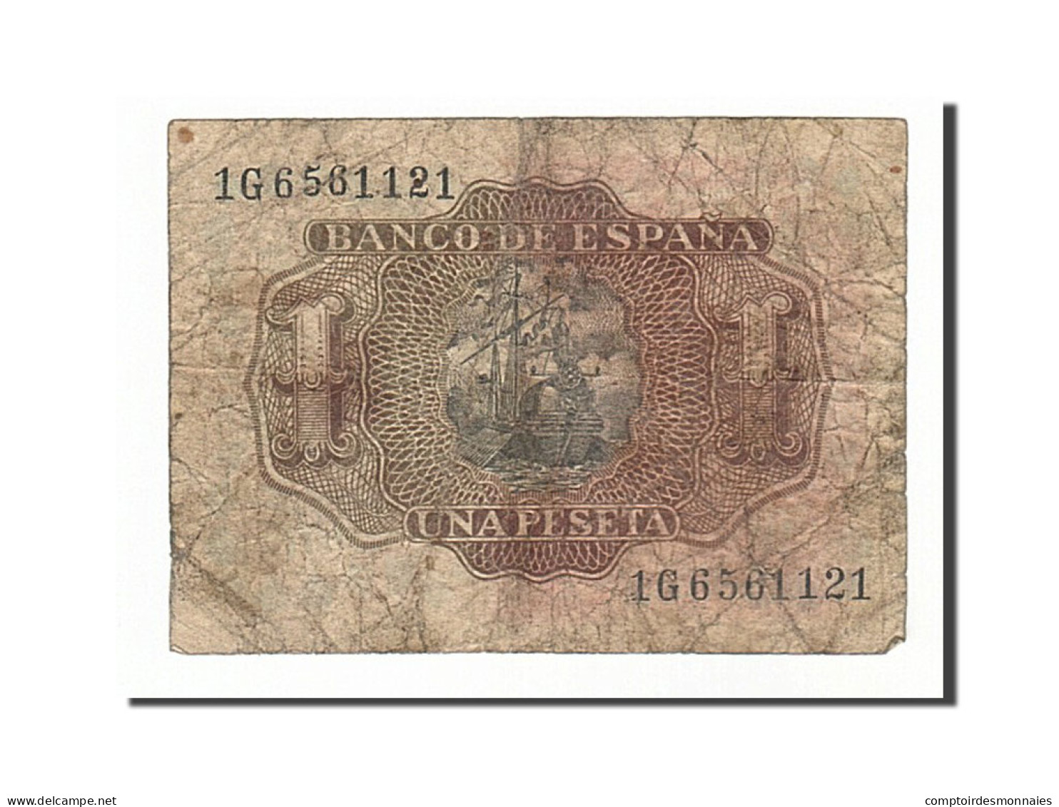 Billet, Espagne, 1 Peseta, 1953, 1953-07-22, B - 1-2 Pesetas