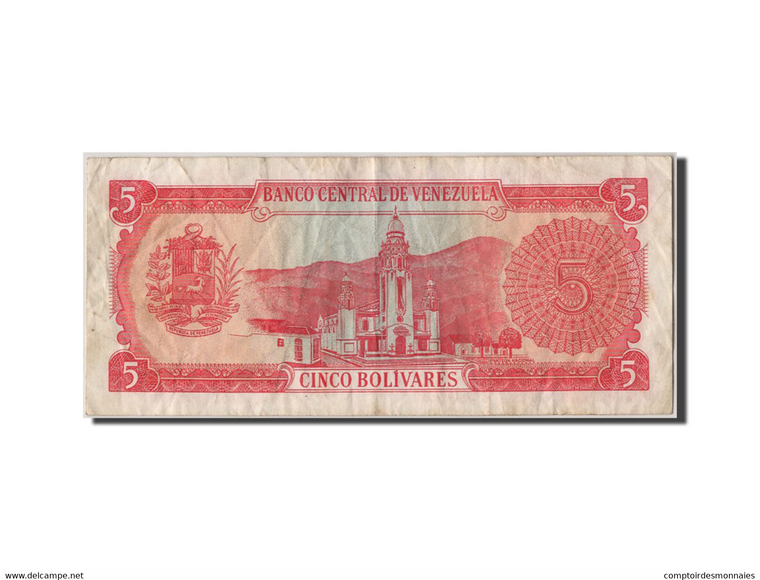 Billet, Venezuela, 5 Bolivares, 1989, 1989-09-21, TTB - Venezuela