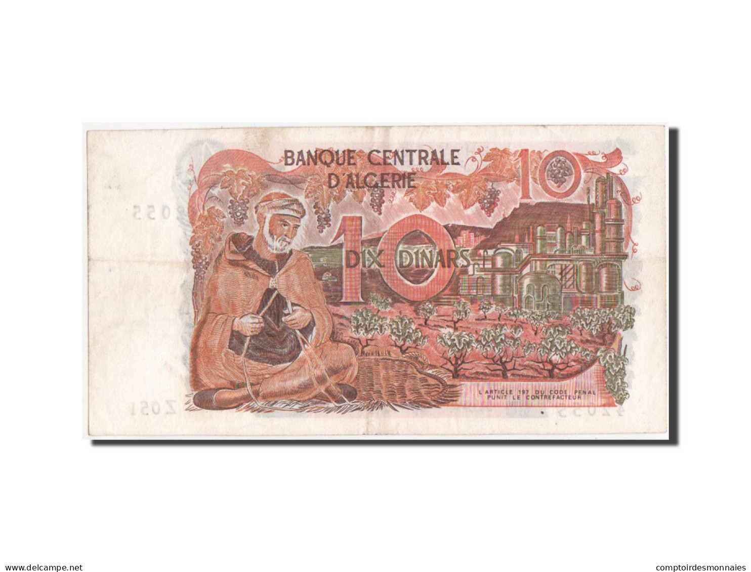 Billet, Algeria, 10 Dinars, 1970, TTB+ - Algérie