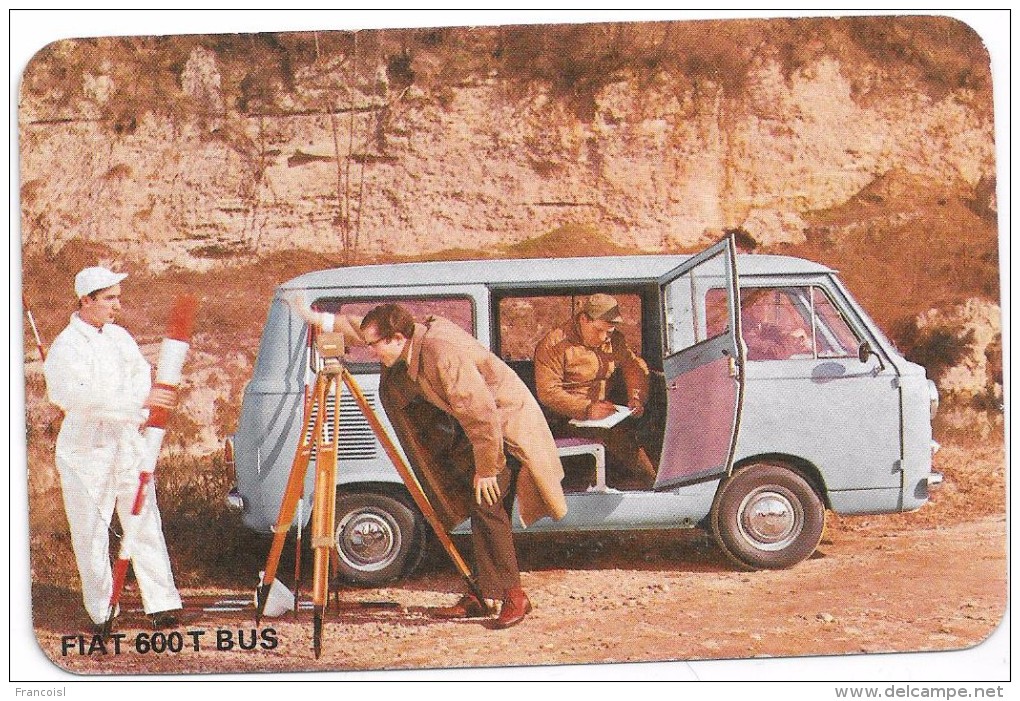 Pourquoi Une FIAT 600T Bus ? Publicité Et Caractéristiques Techniques Vers 1965. - Auto's