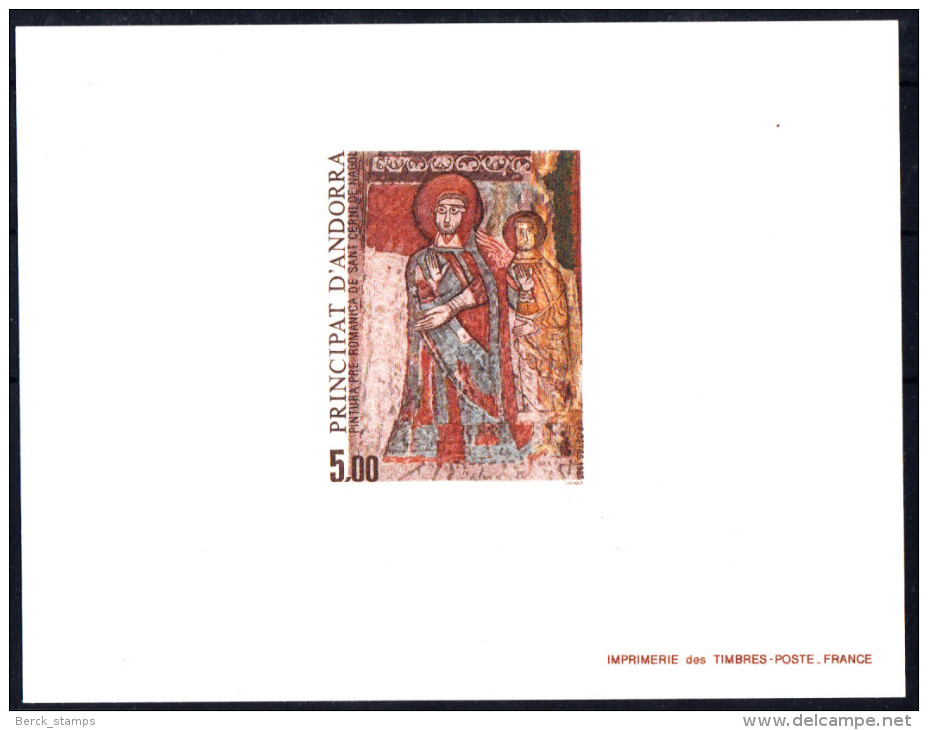 ANDORRE - N° 344 - Epreuve De Luxe - Peinture Pré-romane De L´église Sant-Cerni De Nagol - - Madonna