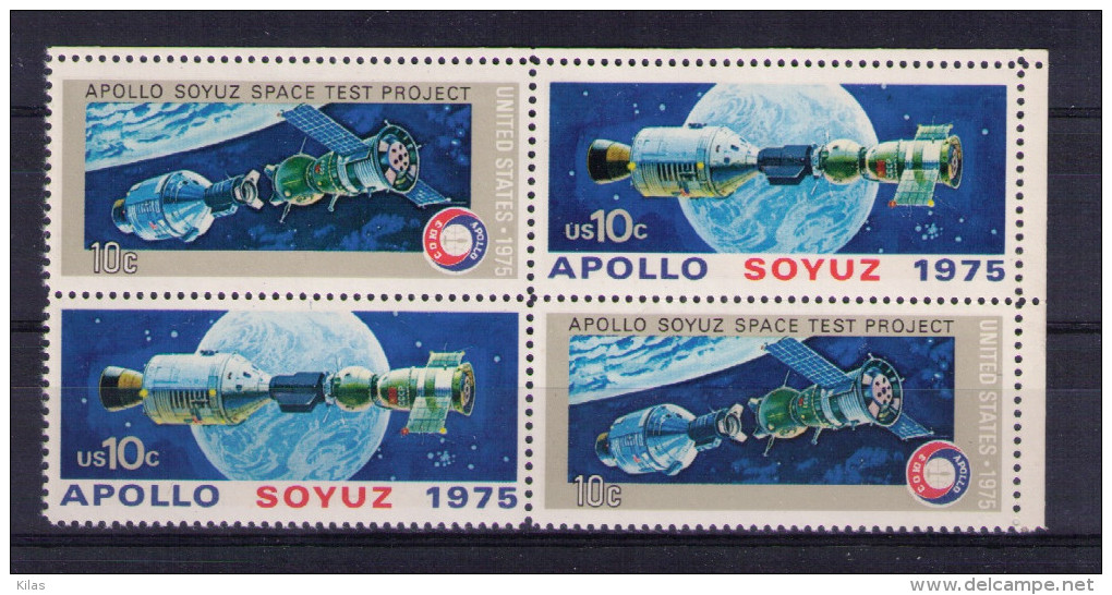 UNITED STATES Apollo-Soyuz  Joint Issue Soviet Union - América Del Norte