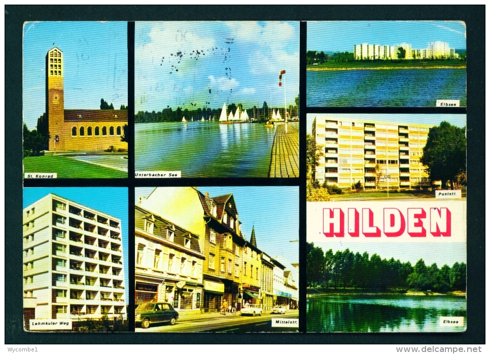 GERMANY  -  Hilden  Multi View  Used Postcard As Scans - Hilden