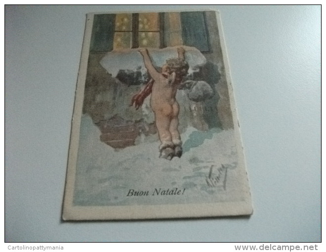 STORIA POSTALE FRANCOBOLLO COMMEMORATIVO ITALIA REGNO BALILLA BUON NATALE ANGELO CUSTODE ILLUSTRATORE - Feiertag, Karl