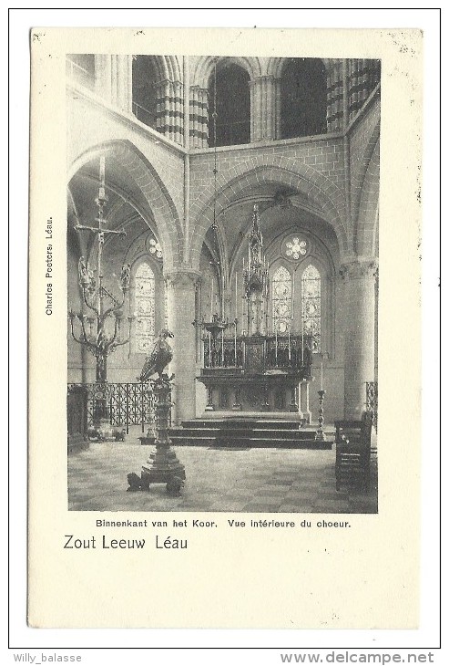 CPA - ZOUT LEEUW - LEAU - Kerk - Eglise - Vue Intérieure - Binnenkant  // - Zoutleeuw