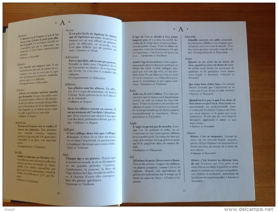 Dictionnaire Des Proverbes Et Des Maximes - Wörterbücher