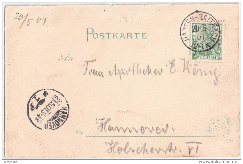 Gruss Aus Dem Schwarzwald SCHWEIGMATT Curhaus Von Süden Und Osten Schopfheim 20.5.1901 Gelaufen - Schopfheim