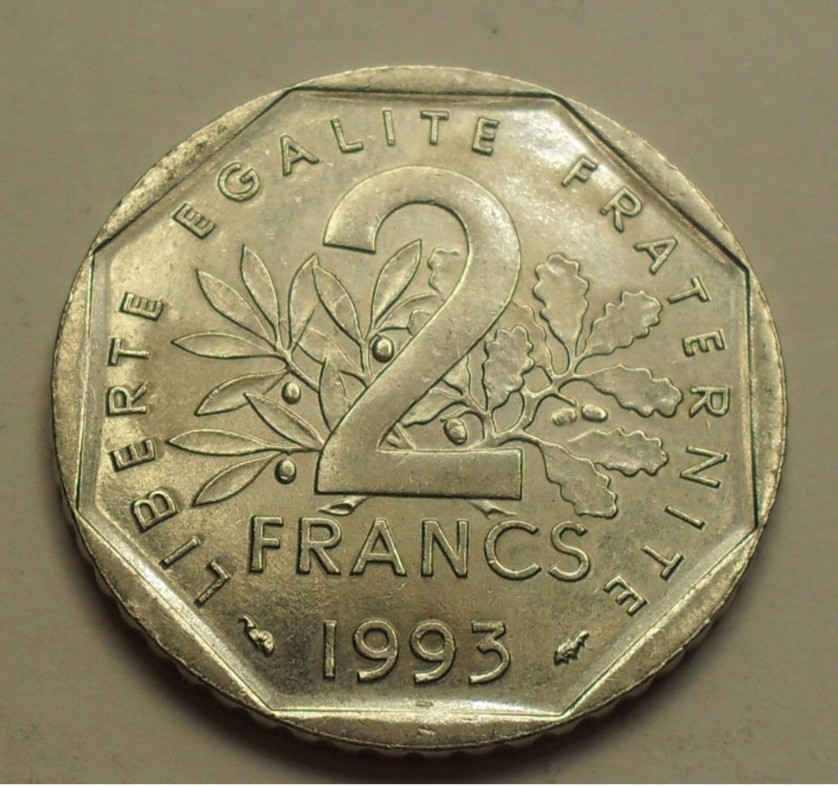 1993 - France - 2 FRANCS, Jean Moulin, KM 1062, Gad 548 - Commémoratives