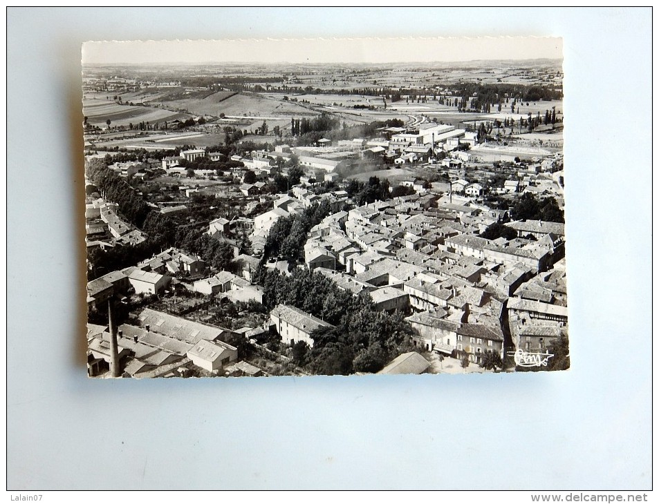 Carte Postale Ancienne : LABRUGUIERE : Vue Aérienne , Le Vir=eux Quartier, En 1958 - Labruguière