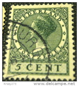 Netherlands 1924 Queen Wilhelmina 5c - Used - Oblitérés