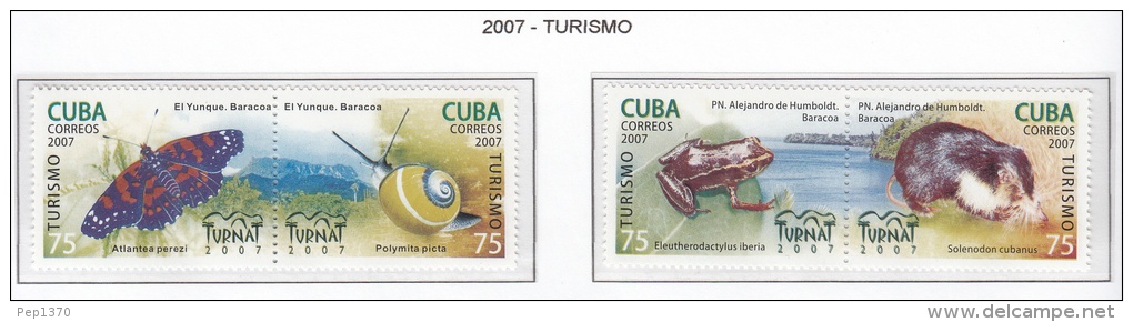 CUBA 2007 - TURISMO - 4 SELLOS SE-TENAN - Neufs