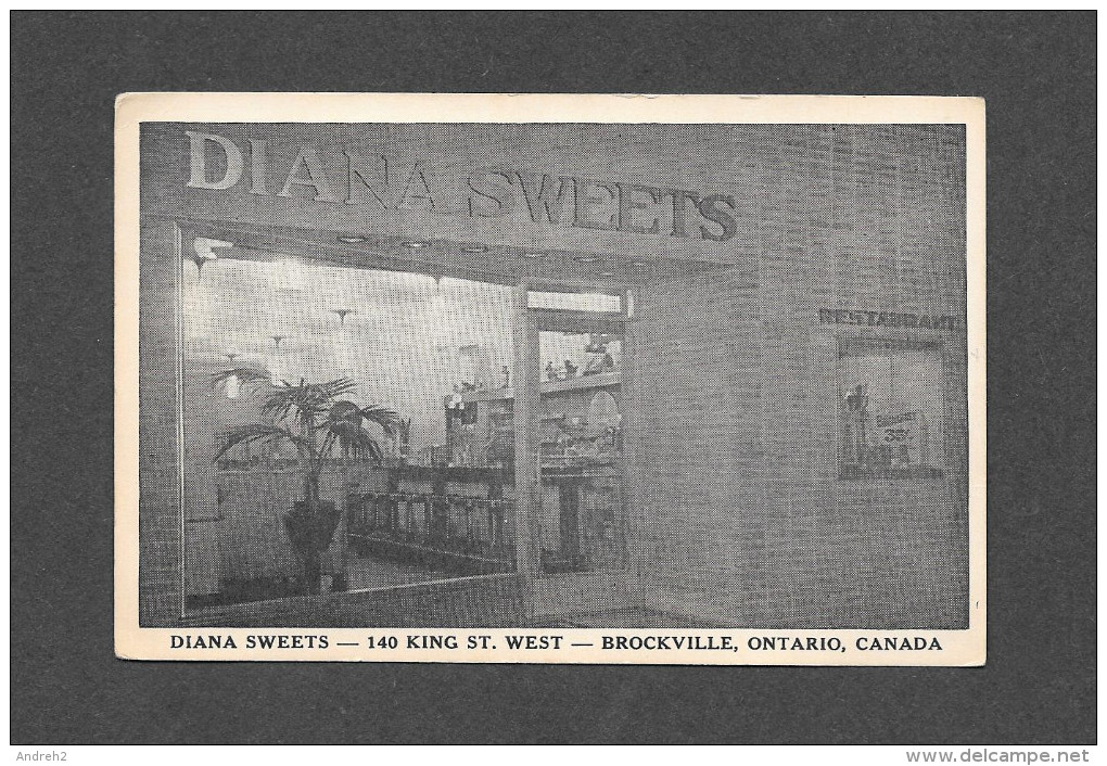 BROCKVILLE - ONTARIO - RESTAURANT DIANA SWEETS 140 KING WEST - Brockville