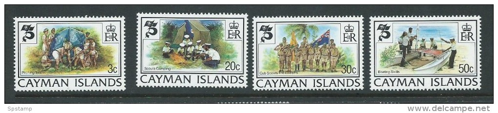 Cayman Islands 1982 Boy Scout Set 4 MNH - Caimán (Islas)