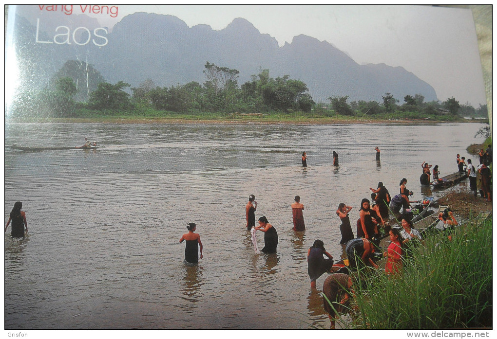 Laos Femmes Ladys Bath River Baignant - Laos
