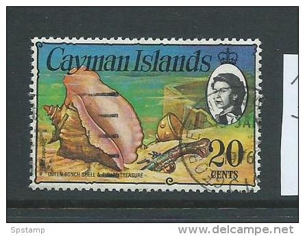 Cayman Islands 1974 QEII Definitives Fish & Marine Themes 20c Shell FU - Caimán (Islas)