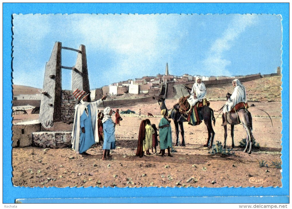 FR629, L'Afrique, La Halte Au Puits, 384, Chameau, Animée, Circulée 1968 Sous Enveloppe - Ghardaïa