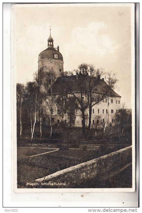 0-7263 MÜGELN, Schloss Ruhetal, 1935 - Oschatz