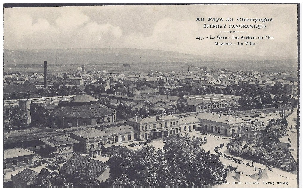 EPERNAY - La Gare - Les Ateliers De L'Est Magenta - La Villa - Epernay