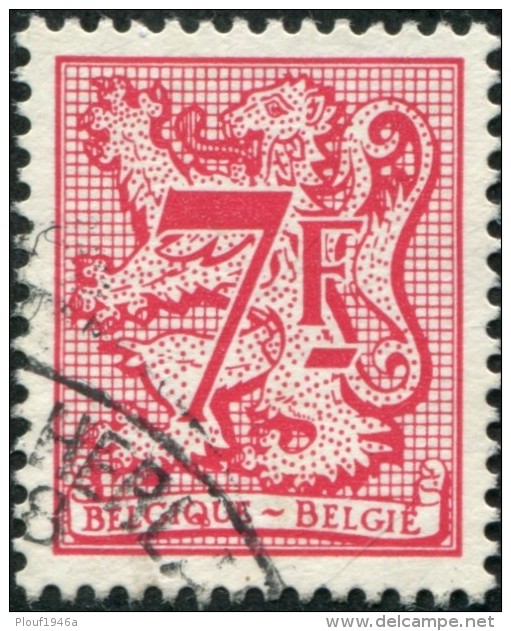 COB 2051 (o) / Yvert Et Tellier N° 2052 (o) - 1977-1985 Cijfer Op De Leeuw