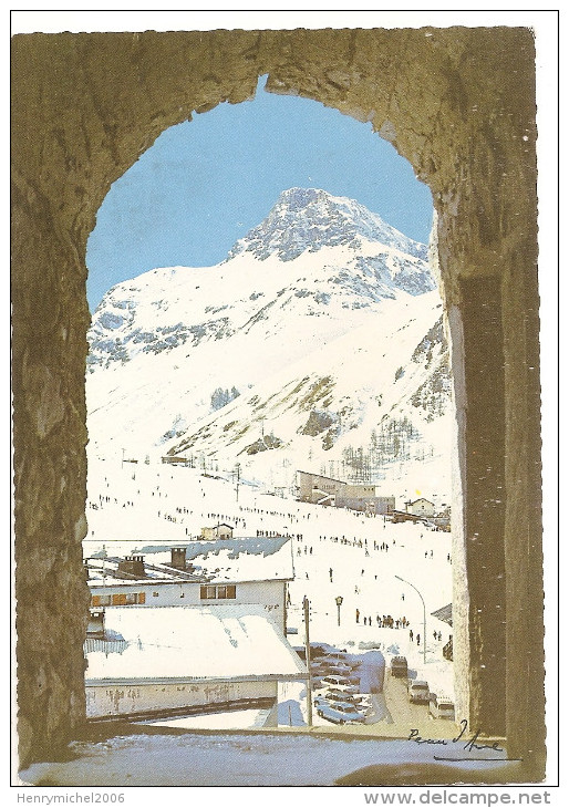 Savoie - 73 - Val D'isère Depuis Le Clocher Vue Sur Les Pistes Au Fond Mont Charvet En 1970 - Val D'Isere