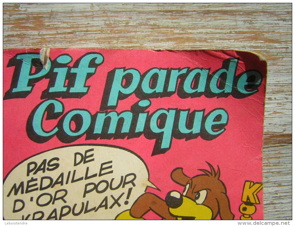 PIF PARADE COMIQUE  N° 15   PAS DE MEDAILLE D'OR POUR KRAPULAX   VAILLANT 1980 - Pif & Hercule