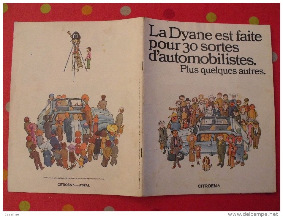 Catalogue Publicitaire Dessiné Pour La Citroën Dyane. 16 Pages 1972 - Auto