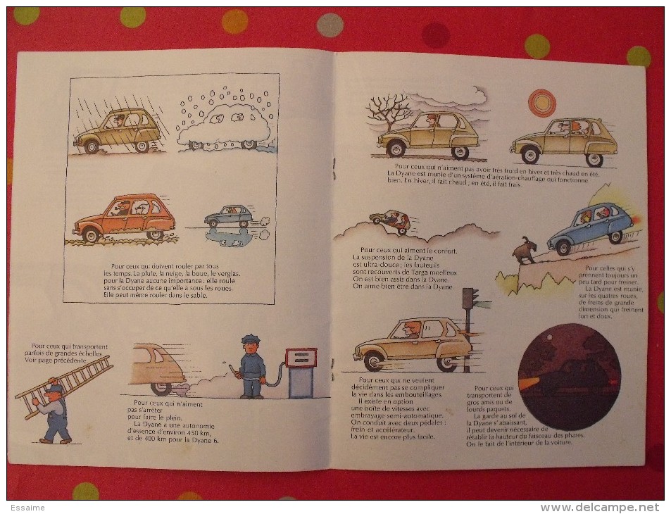 Catalogue Publicitaire Dessiné Pour La Citroën Dyane. 16 Pages 1972 - Auto