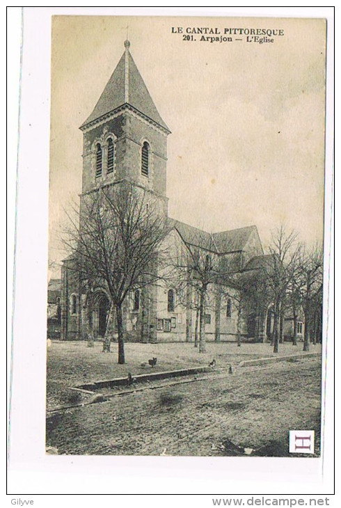 CPA (15) ARPAJON -  L´Eglise    .(009) - Arpajon Sur Cere