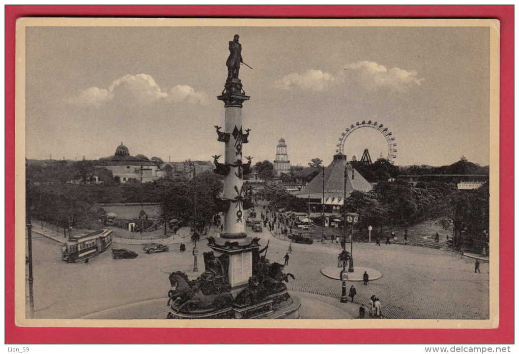 168929 / Vienna Wien - PRATERSTERN UND RIESENRAD MONUMENT , CAR  -   Austria Österreich Autriche - Prater