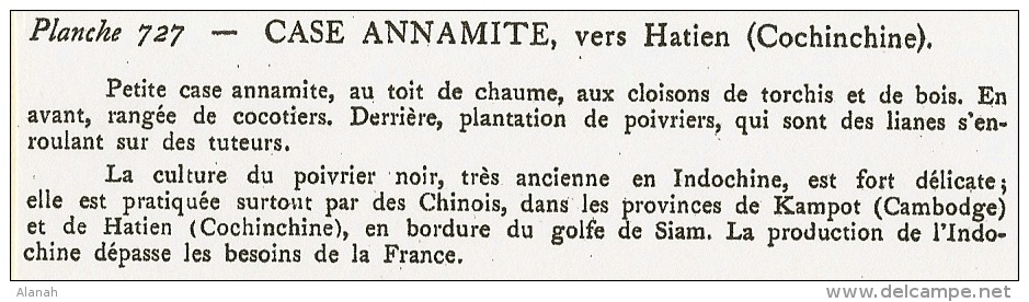 Vers HATIEN Case Annamite Cochinchine VIET NAM (Agence Economique Indochine) - Autres & Non Classés