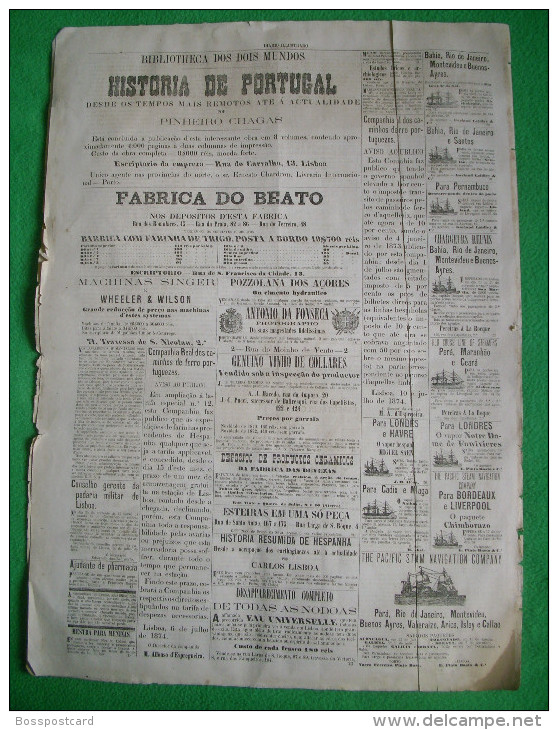 Lousã - Jornal "Diario Illustrado" Nº 661 De 16 De Julho De 1874. Coimbra. - Magazines