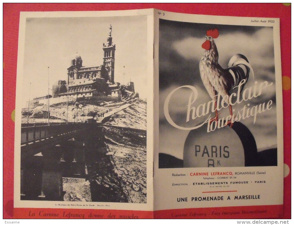 Chanteclair Touristique N° 2. 1933. Marseille. 8 Pages De Photod - 1900 - 1949